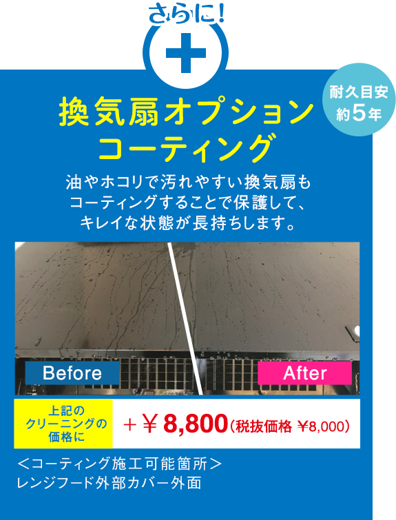 換気扇オプションコーティング 換気扇オプションコーティング
