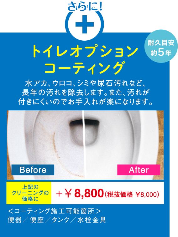 トイレオプションコーティング トイレオプションコーティング