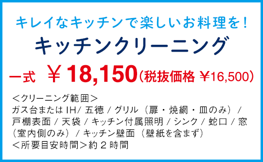 キッチンクリーニング キッチンクリーニング